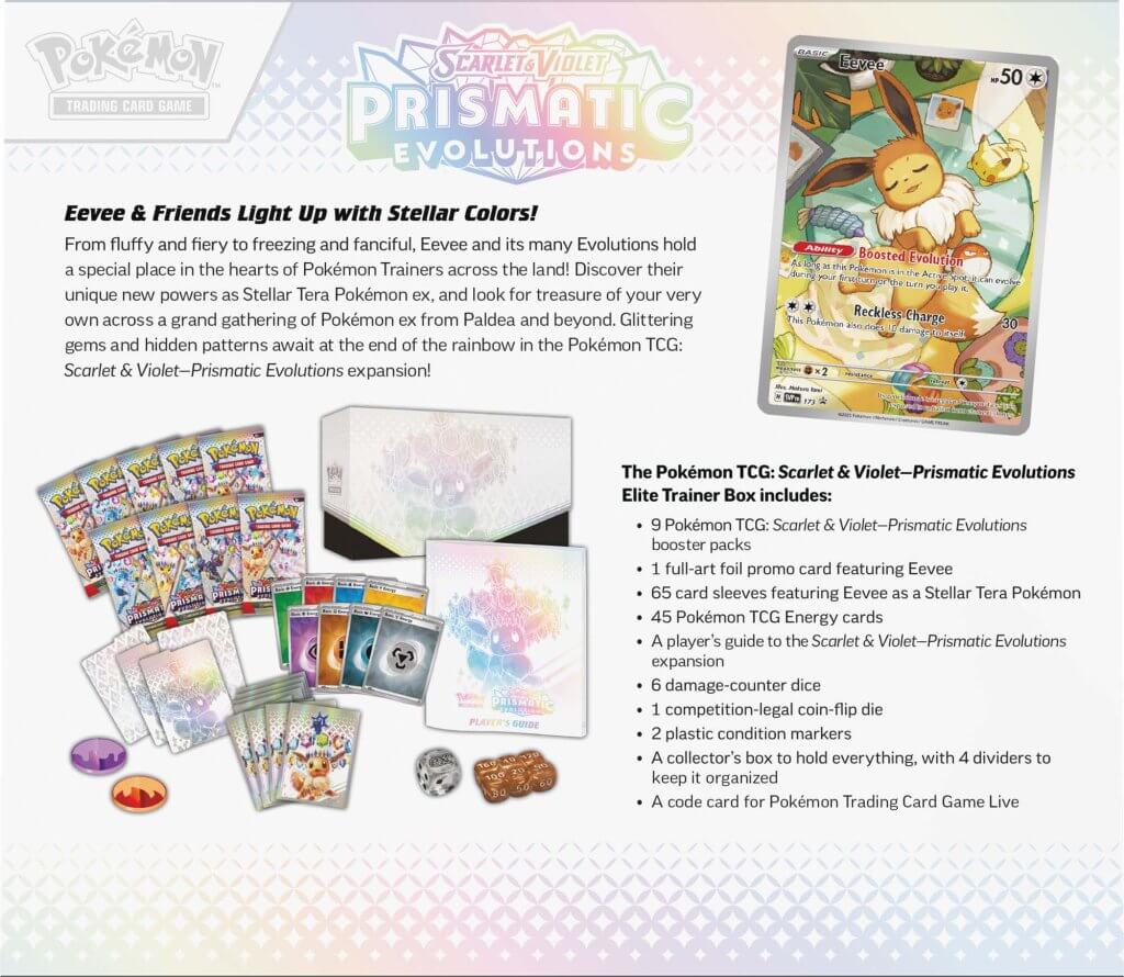 Prismatic Evolutions Elite Trainer Box